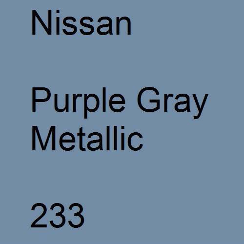 Nissan, Purple Gray Metallic, 233.